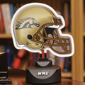 Western Michigan University Broncos NCAA College Neon Helmet Table Lamp