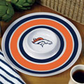 Denver Broncos NFL 14" Round Melamine Chip and Dip Bowl