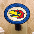 Kansas Jayhawks NCAA College Art Glass Nightlight