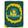 Oregon Ducks College "Tie Dye" 60" x 80" Super Plush Throw