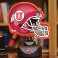 Utah Utes NCAA College Neon Helmet Table Lamp