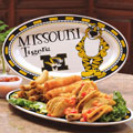 Missouri Tigers NCAA College 12" Ceramic Oval Platter