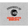 Charlotte Bobcats 58" x 48" "Property Of" Blanket / Throw