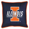 Illinois Illini Side Lines Toss Pillow