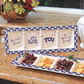 Texas Christian Horned Frogs NCAA College Gameday Ceramic Relish Tray