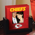 Kansas City Chiefs NFL Art Glass Photo Frame Coaster Set