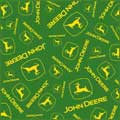 John Deere Multi Logo 90" x 90" Classic Collection Blanket / Throw