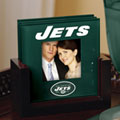 New York Jets NFL Art Glass Photo Frame Coaster Set