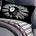 Pittsburgh Steelers Twin Size Pinstripe Sheet Set
