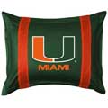 Miami Hurricanes UM Side Lines Pillow Sham