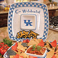 Kentucky Wildcats NCAA College 14" Gameday Ceramic Chip and Dip Tray