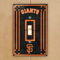 San Francisco Giants MLB Art Glass Single Light Switch Plate Cover