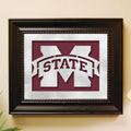 Mississippi State Bulldogs NCAA College Laser Cut Framed Logo Wall Art