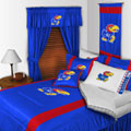 Kansas Jayhawks Side Lines Comforter / Sheet Set