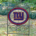 New York Giants NFL Stained Glass Outdoor Yard Sign