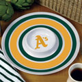 Oakland Athletics MLB 14" Round Melamine Chip and Dip Bowl