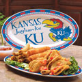 Kansas Jayhawks NCAA College 12" Ceramic Oval Platter