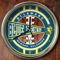 Delaware Fightin Blue Hens NCAA College 12" Chrome Wall Clock