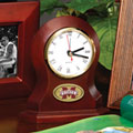 Mississippi State Bulldogs NCAA College Brown Desk Clock