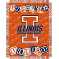 Illinois Fighting Illini NCAA College Baby 36" x 46" Triple Woven Jacquard Throw