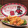 North Carolina State Wolfpack NCAA College 12" Ceramic Oval Platter
