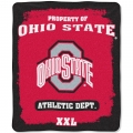 Ohio State Buckeyes College "Property of" 50" x 60" Micro Raschel Throw