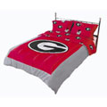 Georgia Bulldogs Sateen Queen Comforter and Shams Set