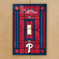Philadelphia Phillies MLB Art Glass Single Light Switch Plate Cover
