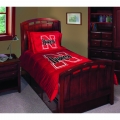 Nebraska Cornhuskers NCAA College Twin Comforter Set 63" x 86"
