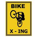 Bike X-ING - Contemporary mount print with beveled edge
