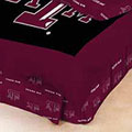 Texas A&M Aggies  100% Cotton Sateen Twin Bed Skirt - Red