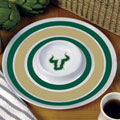 South Florida Bulls NCAA College 14" Round Melamine Chip and Dip Bowl