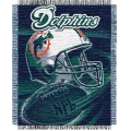 Miami Dolphins NFL "Spiral" 48" x 60" Triple Woven Jacquard Throw