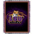 Louisiana State University LSU Tigers NCAA College "Focus" 48" x 60" Triple Woven Jacquard Throw
