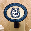 Connecticut Huskies NCAA College Art Glass Nightlight