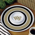 Wake Forest Demon Deacons NCAA College 14" Round Melamine Chip and Dip Bowl