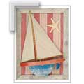 Starfish Sails II - Contemporary mount print with beveled edge