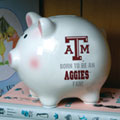 Texas A&M Aggies NCAA College Ceramic Piggy Bank