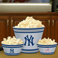 New York Yankees MLB Melamine 3 Bowl Serving Set
