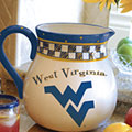West Virginia Mountaineers NCAA College 14" Gameday Ceramic Chip and Dip Platter