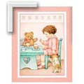 Teddy Bear Tea Party - Contemporary mount print with beveled edge