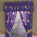 Zoo Friends  Curtain Panels with Ties Backs