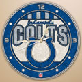 Indianapolis Colts NFL 12" Round Art Glass Wall Clock