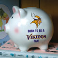 Minnesota Vikings NFL Ceramic Piggy Bank