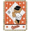 Baltimore Orioles MLB Baby 36"x 46" Triple Woven Jacquard Throw