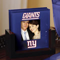 New York Giants NFL Art Glass Photo Frame Coaster Set