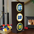 Michigan Wolverines NCAA College Stop Light Table Lamp