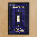Baltimore Ravens NFL Art Glass Single Light Switch Plate Cover