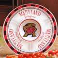 Maryland Terrapins NCAA College 14" Ceramic Chip and Dip Tray