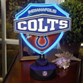 Indianapolis Colts NFL Neon Shield Table Lamp